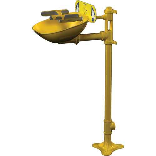 Halo™ Face/Eyewash Stations, Pedestal Installation, Plastic Bowl