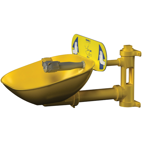Halo™ Eyewash Stations, Wall-Mount Installation, Plastic Bowl