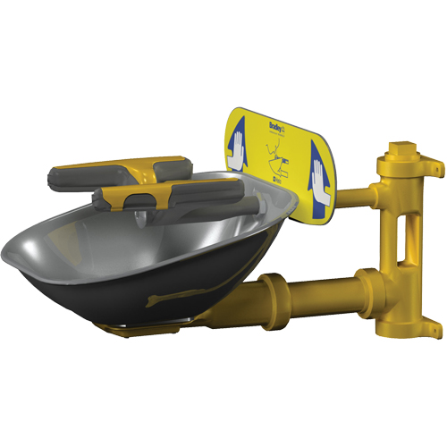 Halo™ Face/Eyewash Stations, Wall-Mount Installation, Stainless Steel Bowl