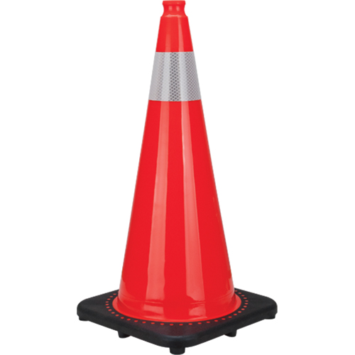 Premium Traffic Cone, 28", Orange, 4" Reflective Collar(s)
