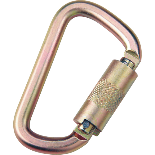 Anchorage Connecting Carabiner, Steel, 420 lbs. Capacity