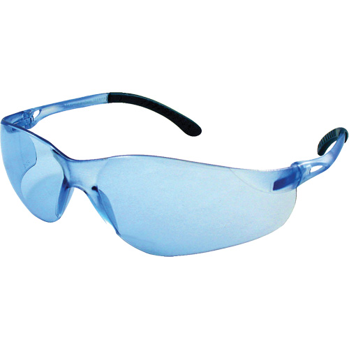 Sentec™ Safety Glasses with Rubberized Temples, Blue Lens, Anti-Scratch, ANSI Z87+/Meets/Exceeds CSA Z94.3