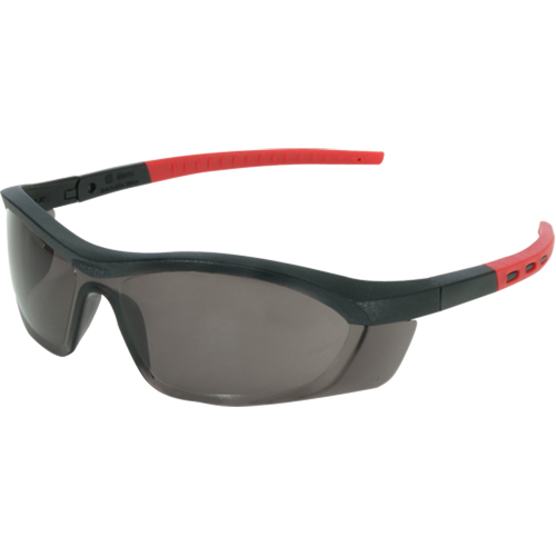 North® Tornado F5 Safety Glasses, Smoke/Grey/Smoke Lens, Anti-Fog/Anti-Scratch, Meets/Exceeds CSA Z94.3