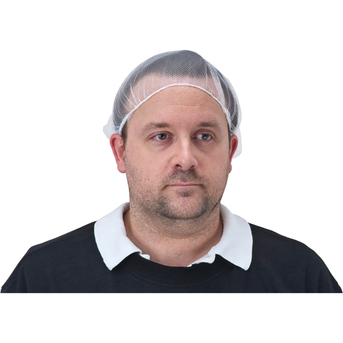 Hair Nets, Nylon, 24", White