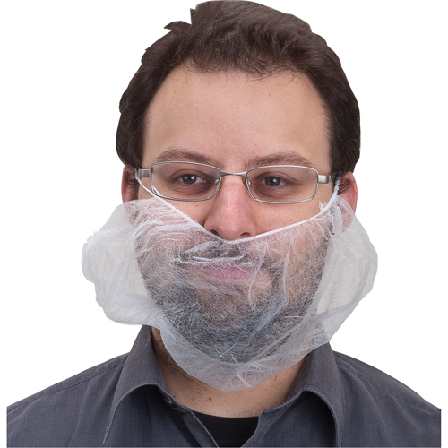 Beard Nets, Polypropylene, White