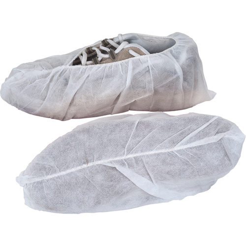 Shoe Covers, Large, Polypropylene, White