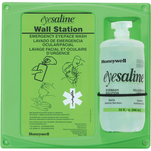 Saline Eyewash Wall Station, Single