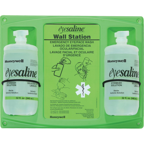 Saline Eyewash Wall Station, Double