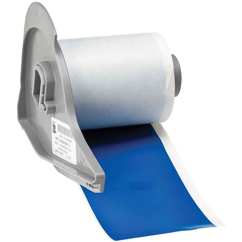Indoor-Outdoor Label Printer Tape, Vinyl, Blue, 2" Width