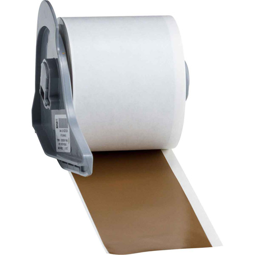 Indoor-Outdoor Label Printer Tape, Vinyl, Gold, 2" Width