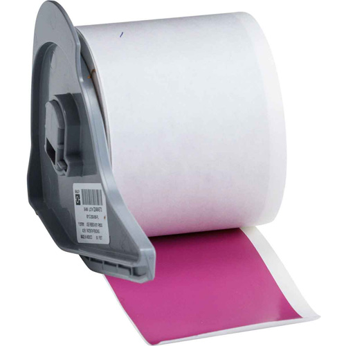 Indoor-Outdoor Label Printer Tape, Vinyl, Purple, 2" Width