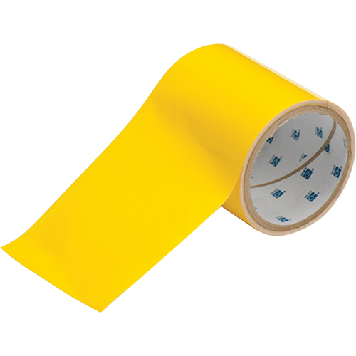 ToughStripe® Floor Marking Tape, 4" x 100', Polyester, Yellow