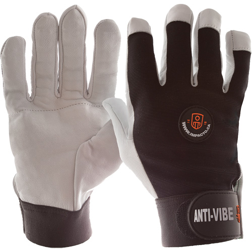 Anti-Vibration Air Glove®, Size Large, Pearl Leather Palm