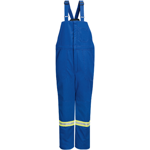 Deluxe Flame-Resistant Insulated Bib Overalls with Reflective Trim, Men's, 3X-Large, Navy Blue
