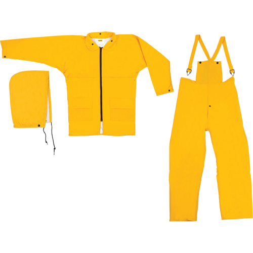 Natpac Rain Suit, Nylon, X-Large, Yellow