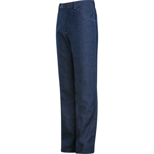 Flame-Resistant Relaxed Fit Denim Jeans, 32, x 37, Blue, 18 cal/cm²
