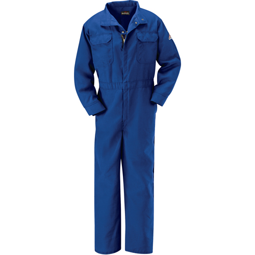 Flame-Resistant Premium Coveralls, Size 56, Royal Blue, 5.1 cal/cm²