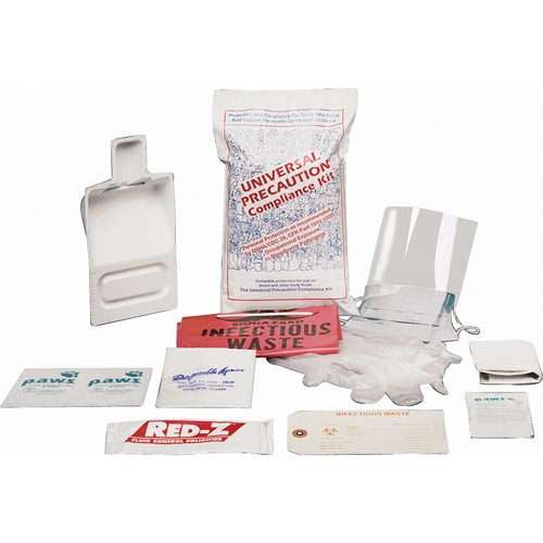 Fluid Spill Clean-Up Kit, Hazmat, Bag, None Absorbancy