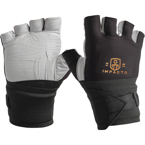 Anti-Vibration Gloves- Right, Size Medium, Grain Leather Palm