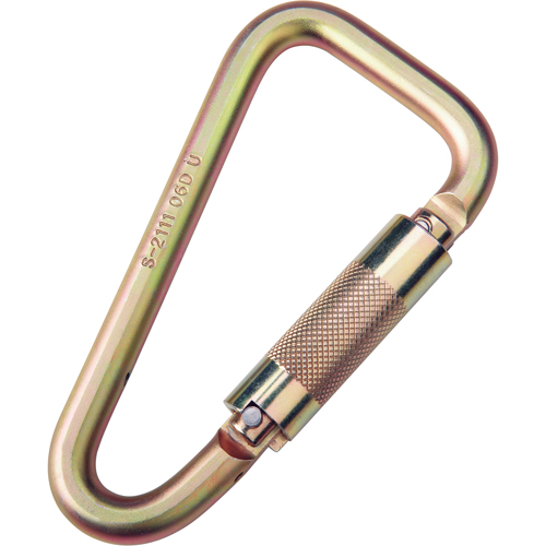 Saflok™ Carabiners, Steel, 3600 lbs Capacity