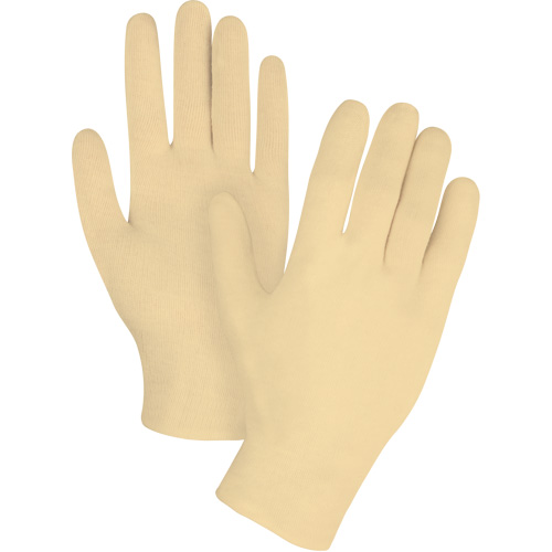 Heavyweight Inspection Gloves, Cotton, Hemmed Cuff, Men's