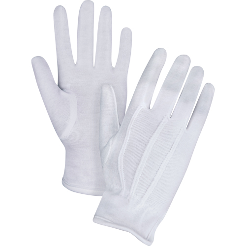 Parade/Waiter's Gloves, Cotton, Hemmed Cuff, Medium