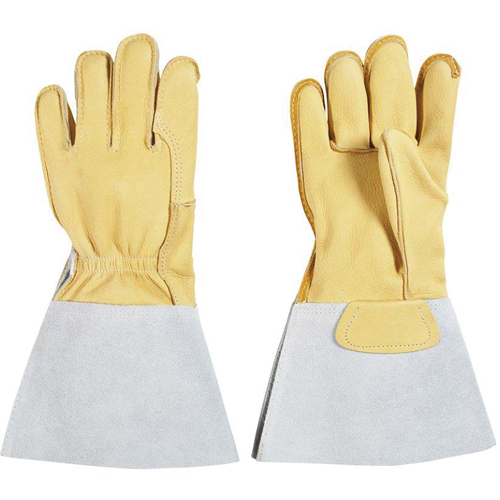 Welding Gloves, Grain Cowhide, Size Large
