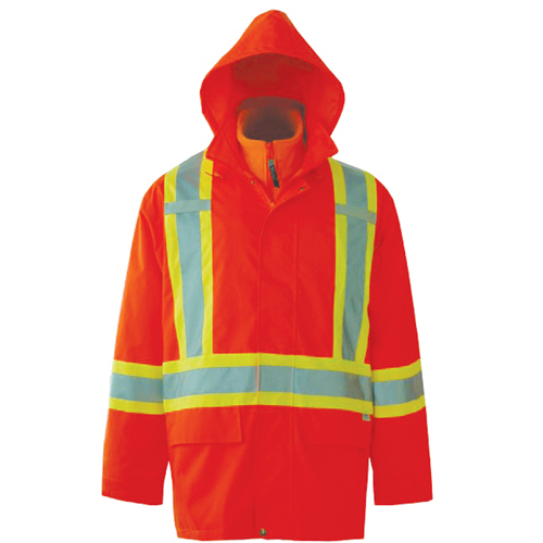 Journeyman 3-in-1 Safety Jackets, Polyester, High Visibility Orange, Large