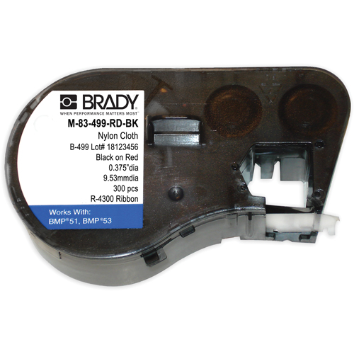 B-499 Nylon Labels, Black