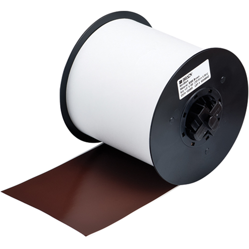 B-595 Indoor/Outdoor Grade Printer Tape, Vinyl, Brown, 100" Width