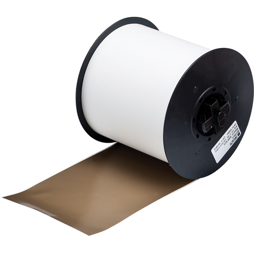 B-595 Indoor/Outdoor Grade Printer Tape, Vinyl, Gold, 100" Width