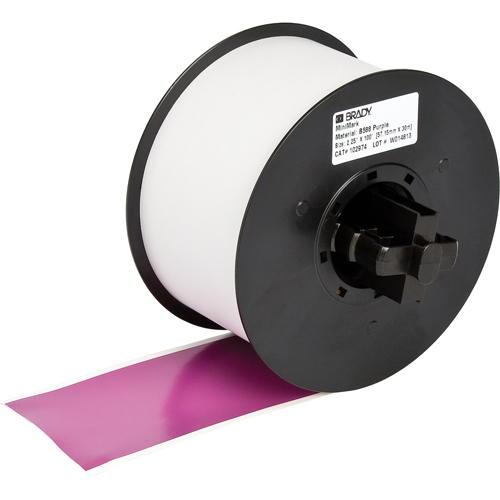 B-595 Indoor/Outdoor Grade Printer Tape, Vinyl, Purple, 100" Width