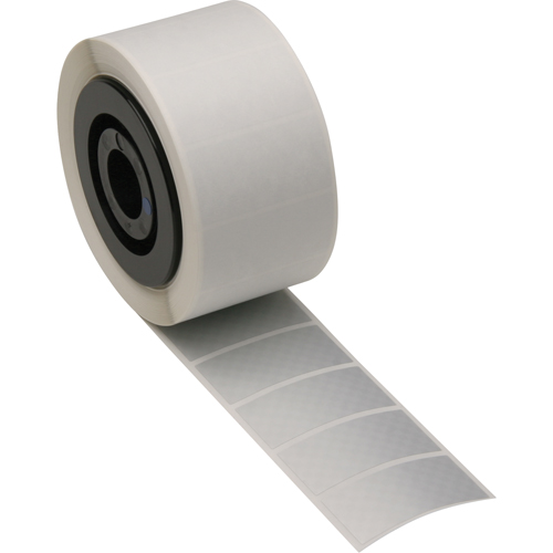 B-438 Tamper-Evident Printer Tape, Polyester, Silver, 1" Width