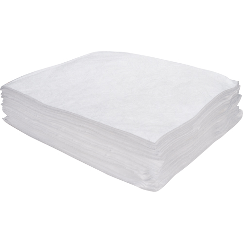 Premium Meltblown Sorbent Pads, Oil Only, 15" x 17", 8 gal. Absorbancy