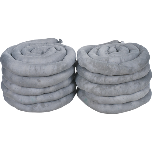 Sorbents Socks, Universal, 40 gal. Absorbancy, 3" W x 10' L, Pack of 10