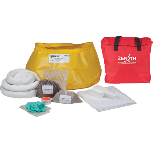 Premium Western Canada Spill Kit, Oil Only, Bag, 17 US gal. Absorbancy