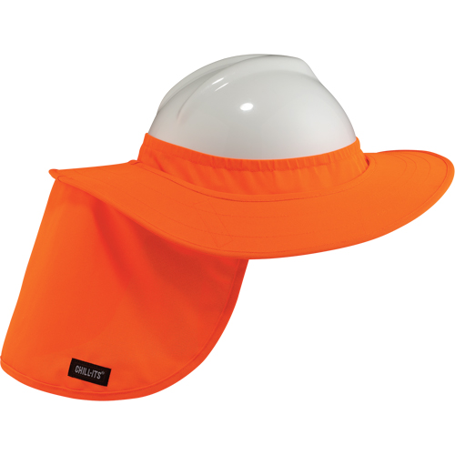 Chill-Its® 6660 Hard Hat Brims, Hi-Vis Orange