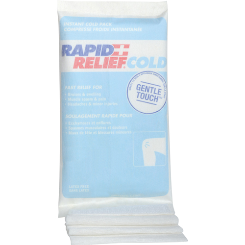 Instant Compress Packs With Self-Adhering Compression Wrap, Cold, Single Use, 6" x 9"