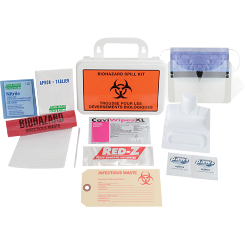 Deluxe Clean-Up Spill Kit, Biohazard, Case