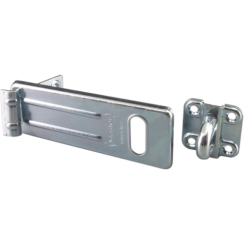 General Security Hardened Steel Hasp, Silver