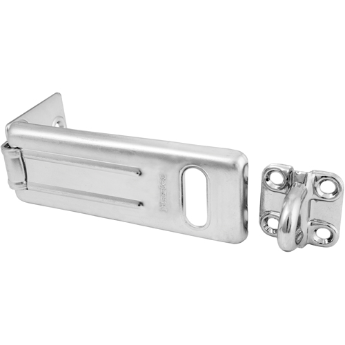 General Security Hardened Steel Hasp, Silver