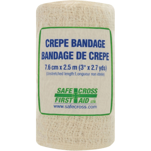 Crepe Roller Bandage, 97-1/5" L x 3" W, Class 1