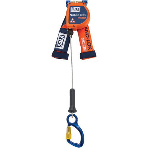 Nano-Lok™ Edge Self-Retracting Lifelines, 8', Stainless Steel, Stationary