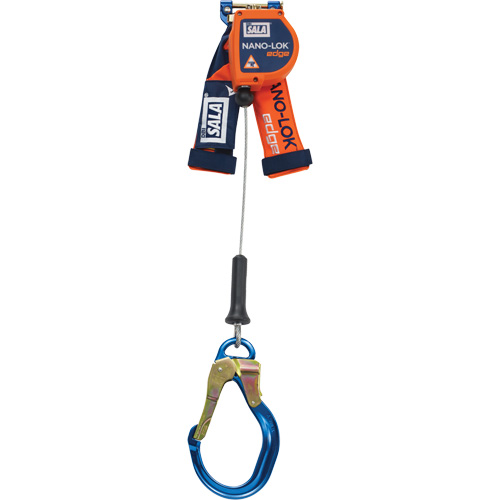 Nano-Lok™ Edge Self-Retracting Lifeline, 8', Galvanized Steel, Stationary