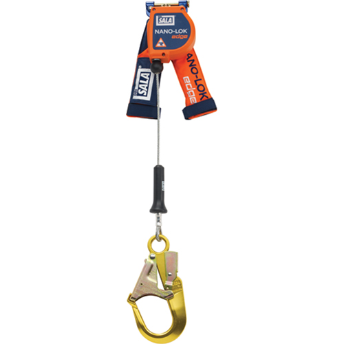 Nano-Lok™ Edge Self-Retracting Lifelines, 8', Stainless Steel, Stationary