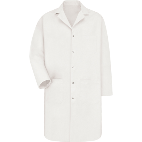 Lab Coat, Poly-Cotton, 2X-Large, White