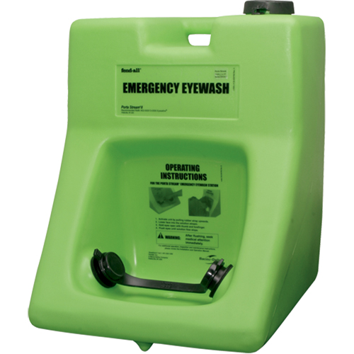 Fendall Porta Stream® II Eyewash Station, Pressurized, 16 gal. Capacity, Meets ANSI Z358.1