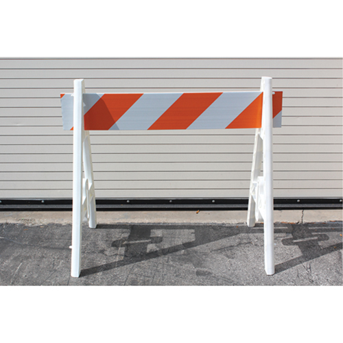 Barricades, A-Frame, 96" L x 40" H, Orange/White