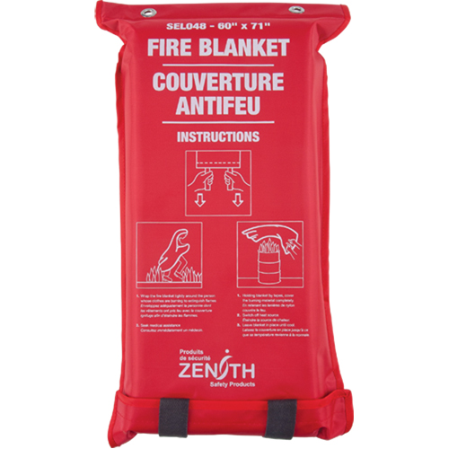 Fire Blanket, Fibreglass, 60"W x 71"L