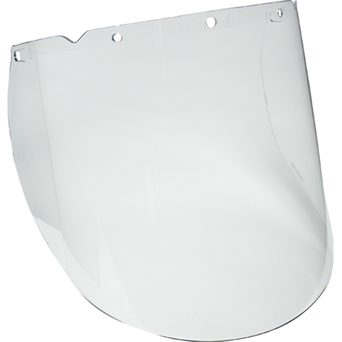 V-Gard® Visor for Chemical and Splash Applications, Propionate, Clear Tint